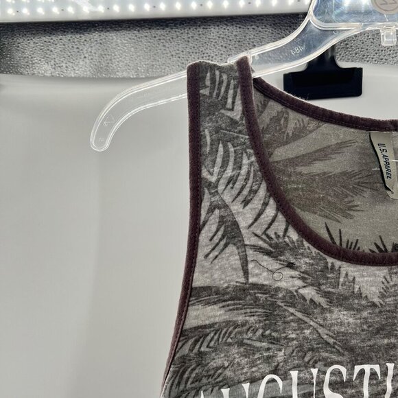 U.S. Apparel Men's St. Augustine Beach Tank Top Gray/Multi Size Small - Picture 3 of 9